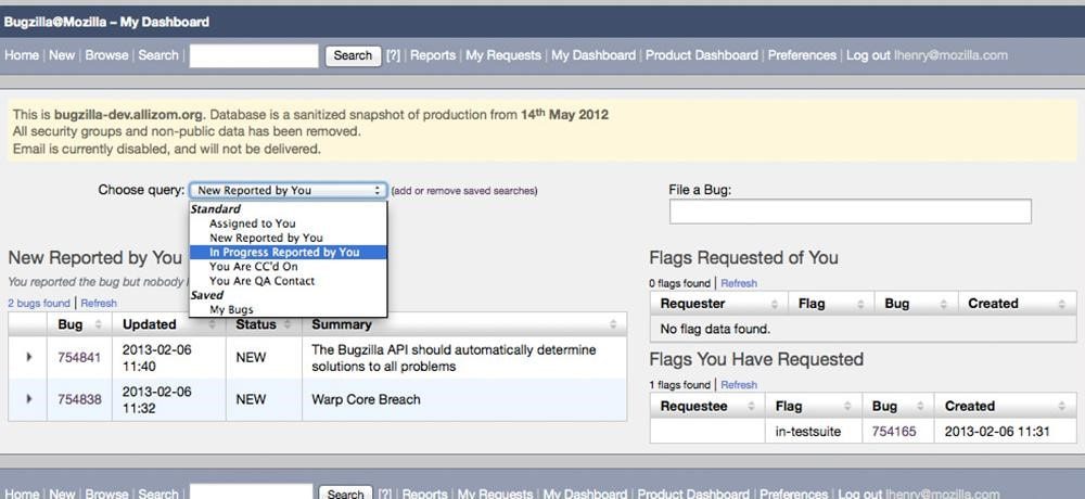 Bugzilla bug tracking tool