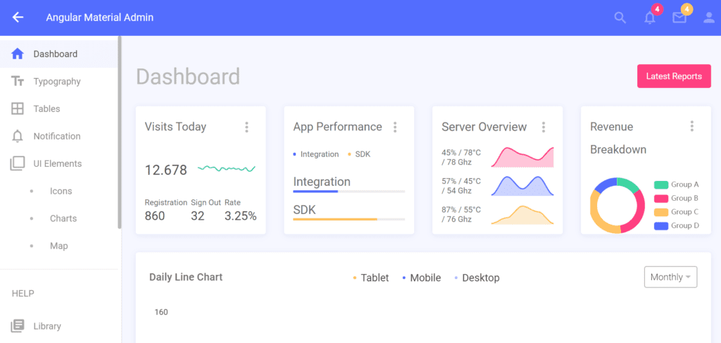 Angular Material Admin