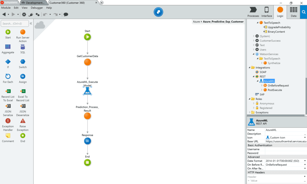 Outsystems screenshot