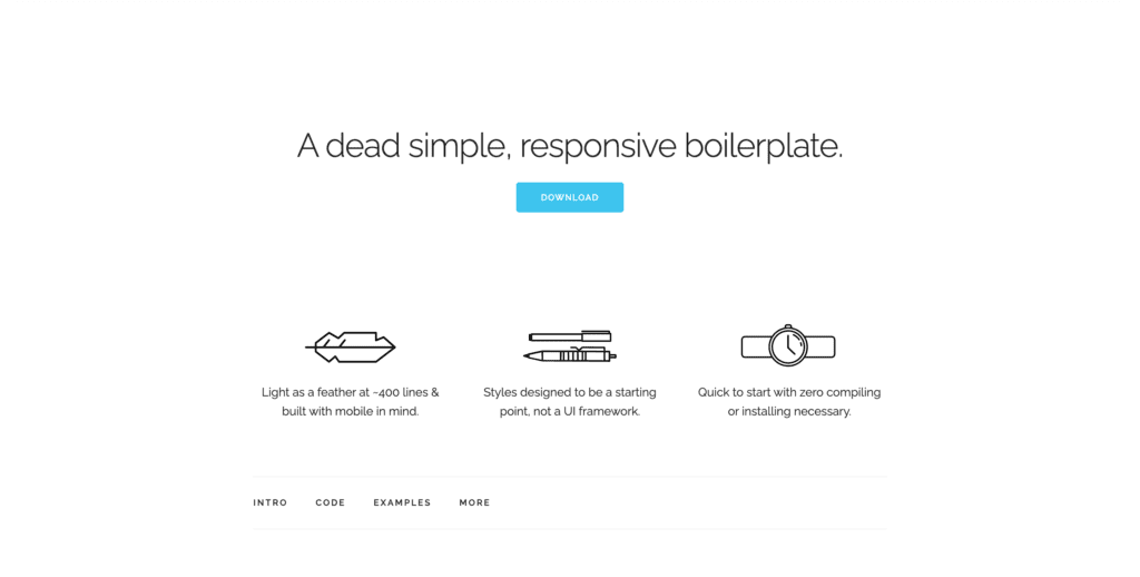 Bootstrap Alternative skeleton