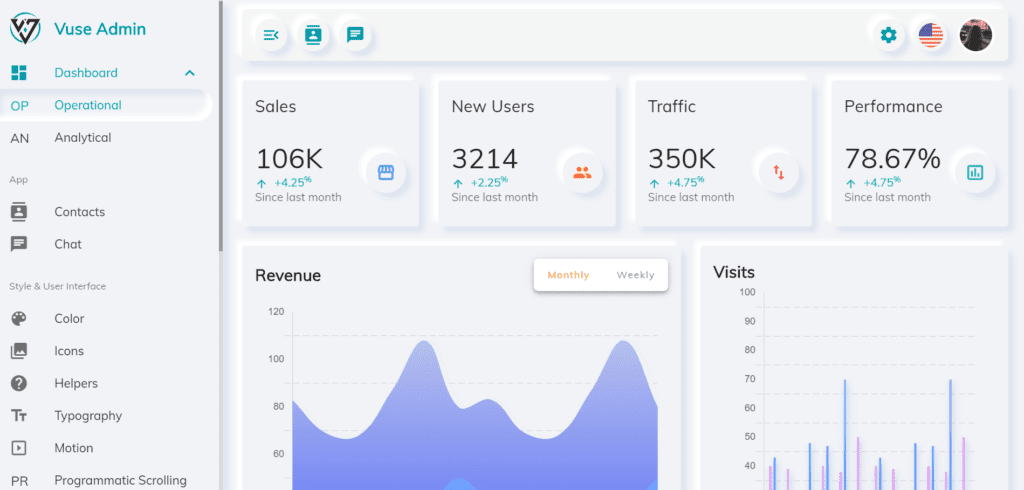 Vuse: VueJs CLI Material Admin